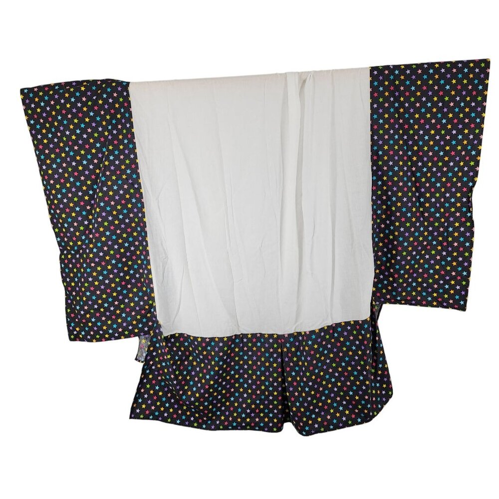Littlemissmatched Komboze! Black Bright Stars Twin Bedding Bed Skirt Cotton Blen